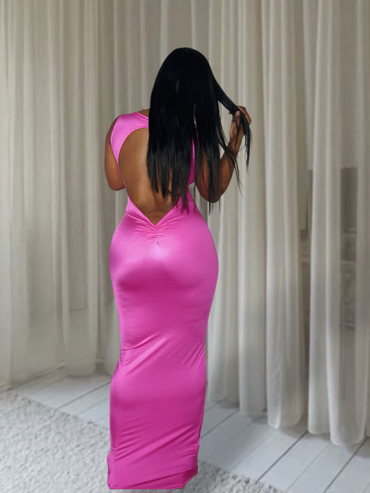 Jodi dress 'pink Calla lily'